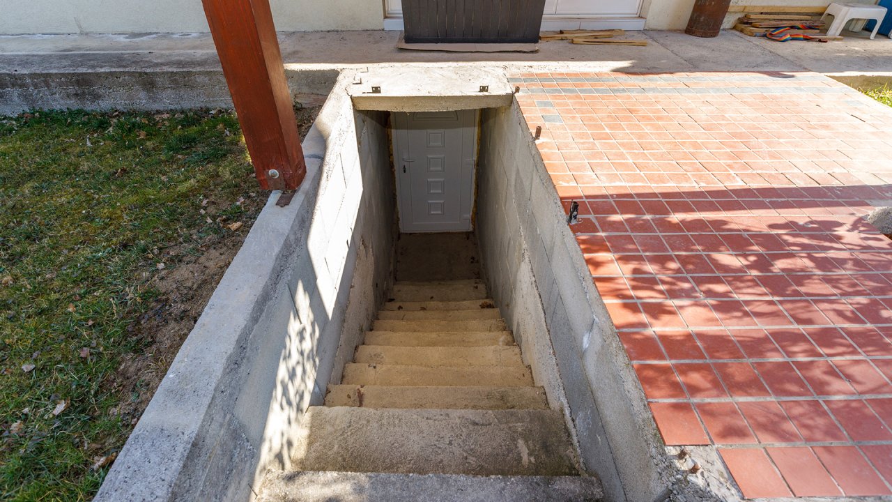 Basement entrance house 1