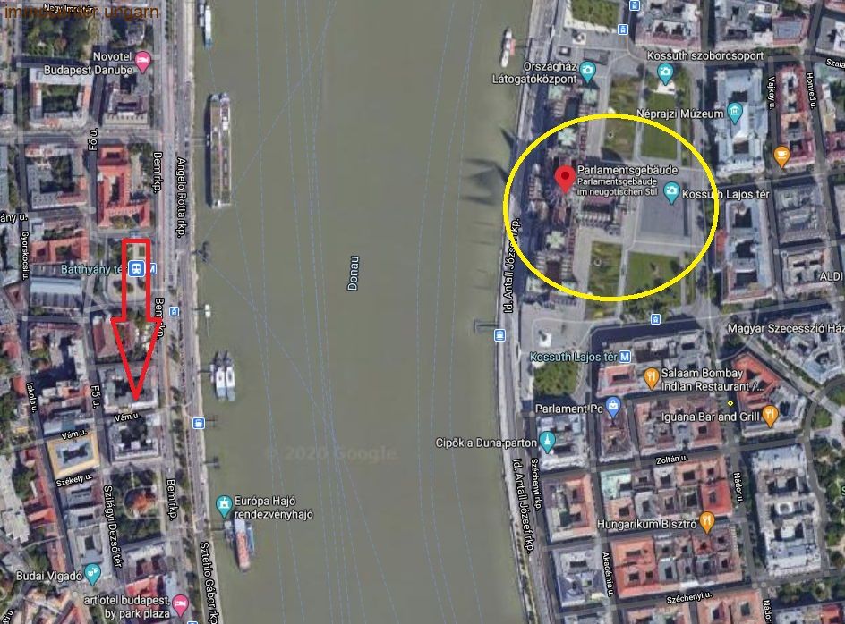 (AABB) Eigentumswohnung im 1.Distrikt von Budapest gegenüber dem Parlament