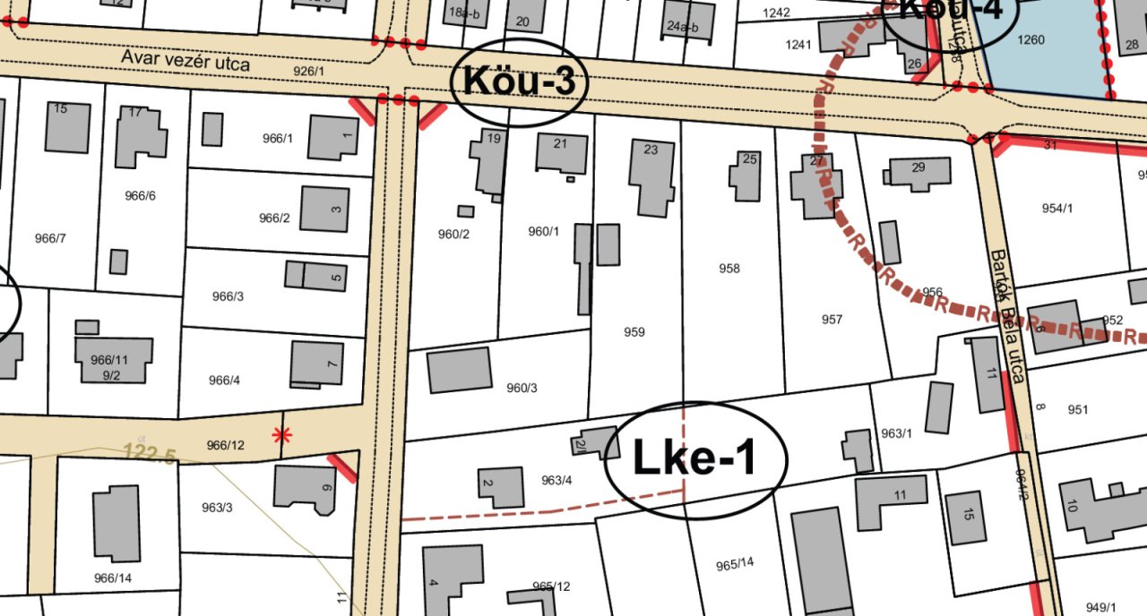 (A-B) Baugrundstück nahe dem Ortskern und vom Plattensee (KK050)