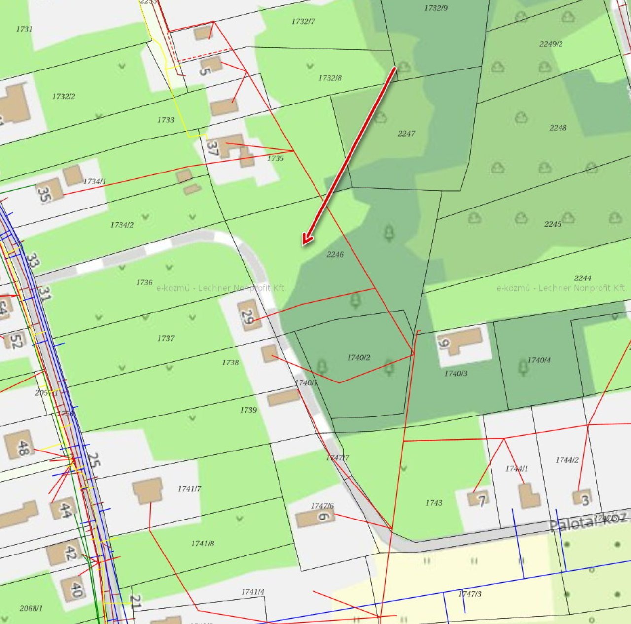 (A-A) Ein tolles Baugrundstück in Ruhelage bei Héviz mit Fernblick (CM196-2) — Site plan