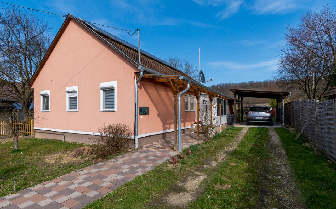 (AAA) Renoviertes Einfamilienhaus in ruhiger Lage Nähe Balaton (33884) — Charming single-family house with covered entrance and carport