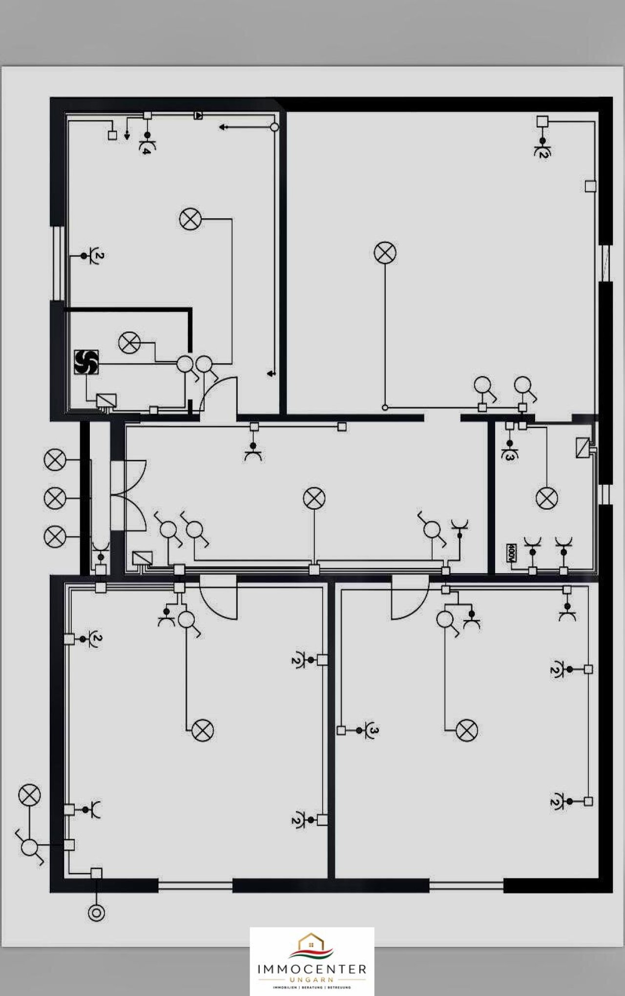 (BBA) Teilrenoviertes Einfamilienhaus in einer ruhigen Lage (KK0602) — Plattegrond