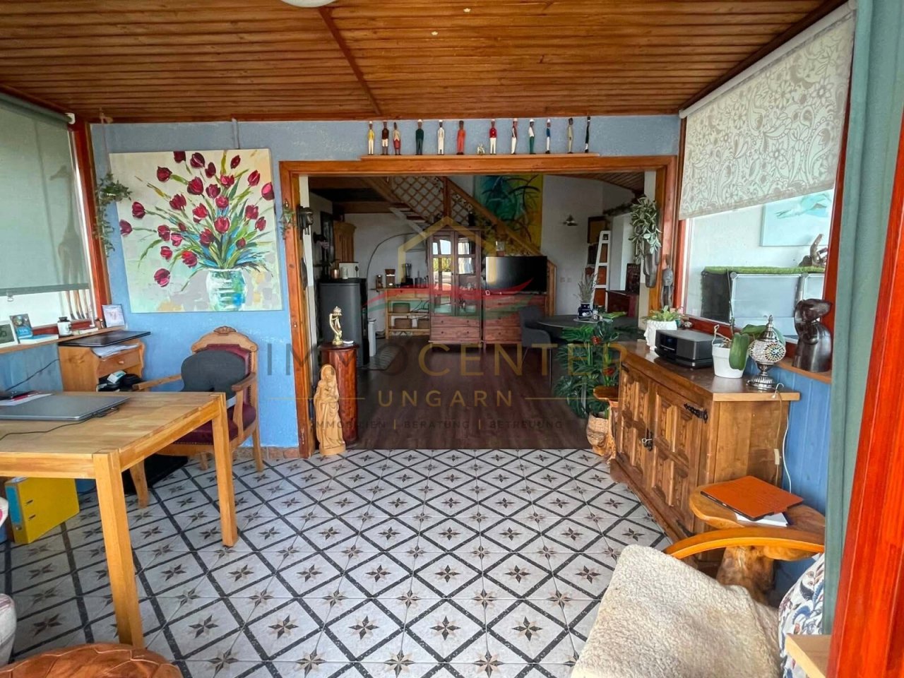 (AAA) Gemütliches Reetdachhaus mit Weitblick oberhalb vom Balaton (CM0216)